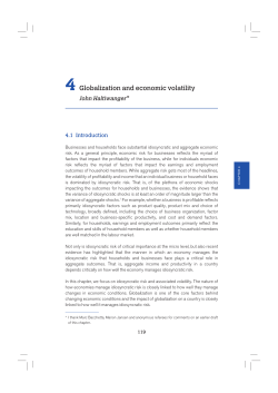 Globalization and economic volatility John Haltiwanger