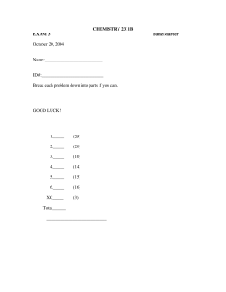 Exam 3 key