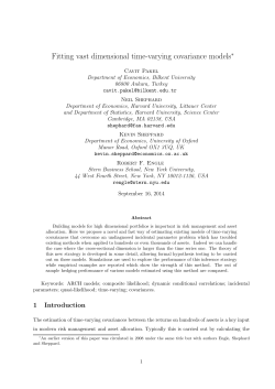 Fitting vast dimensional time-varying covariance models