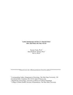 Latino Immigrants and the U.S. Racial Order: How and
