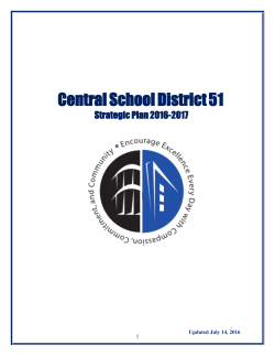 Central School District 51 Strategic Plan