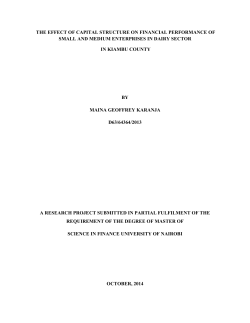 THE EFFECT OF CAPITAL STRUCTURE ON FINANCIAL