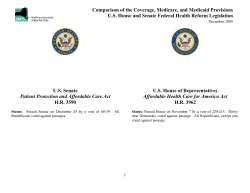 Comparison of the Coverage, Medicare, and Medicaid