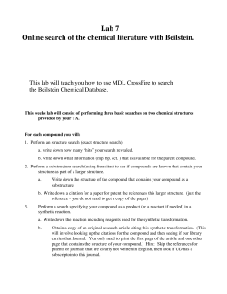 Beilstein Introduction