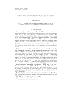 KNOTS AND LINKS WITHOUT PARALLEL