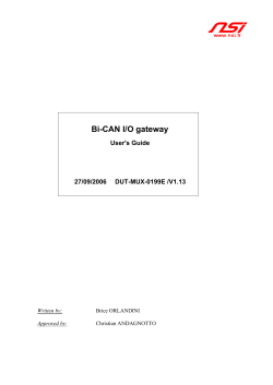 Bi-CAN I/O gateway