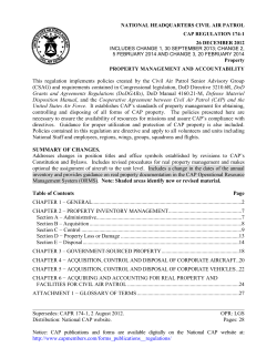CAPR 174-1 Property Management and