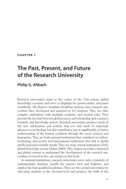The Past, Present, and Future of the Research University