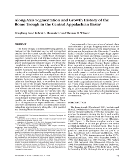 Along-Axis Segmentation and Growth History of the Rome Trough in