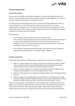 PhD regulations
