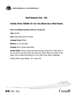 Parks Canada ESL Activity 3 Tic Tac Toe (3 versions)pdf