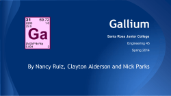 Gallium - Santa Rosa Junior College