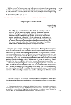 Pilgrimage to Nonviolence