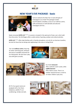 Come to welcome the New Year in style with glass of champagne to