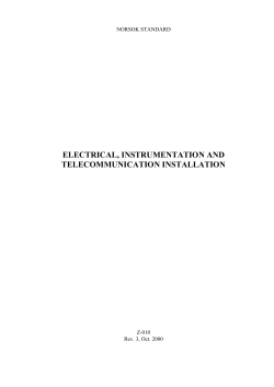 electrical, instrumentation and telecommunication