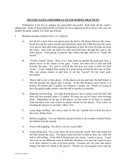 Soccer Games/Drills to Use at Practice