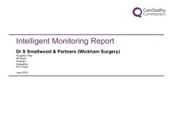 Intelligent Monitoring Report