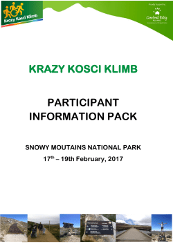 2017 Participant Information Pack