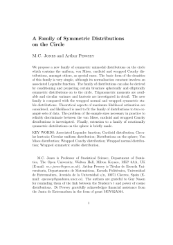 A Family of Symmetric Distributions on the Circle