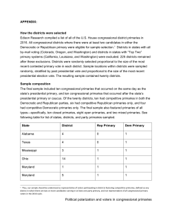 Political polarization and voters in congressional primaries
