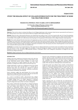 study the healing effect of collagen hydrolysate for the treatment of