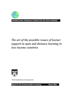The art of the possible: issues of learner support in open