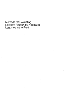 Methods for Evaluating Nitrogen Fixation by Nodulated