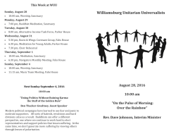 082816 Pulse of Morning.pub - Williamsburg Unitarian Universalists