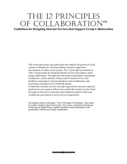 The 12 Principles of Collaboration