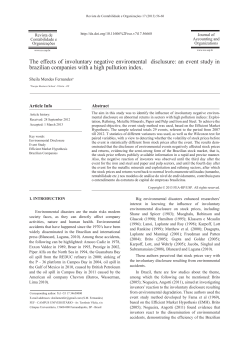 The effects of involuntary negative enviromental