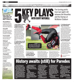 History awaits (still) for Paredes