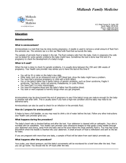 Amniocentesis - Midlands Family Medicine