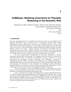 Modeling Uncertainty for Plausible Reasoning in the