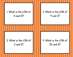 2. What is the LCM of - The Curriculum Corner 4-5-6