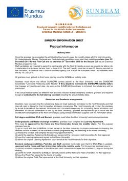 information sheet - Sunbeam