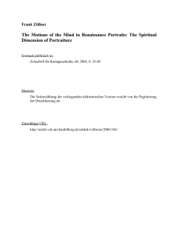 Frank Z&ouml;llner, The Motions of the Mind in