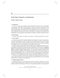 Probe Design, Production, and Applications