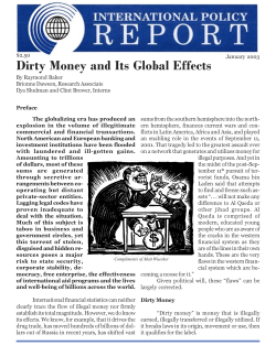 Dirty Money and Its Global Effects
