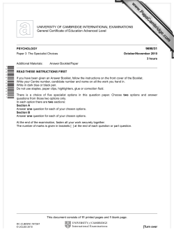 Cambridge International Examinations