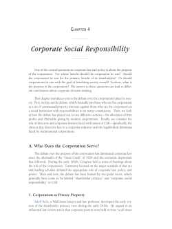 Corporate Social Responsibility