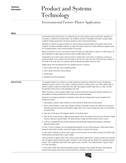 Plaster Application