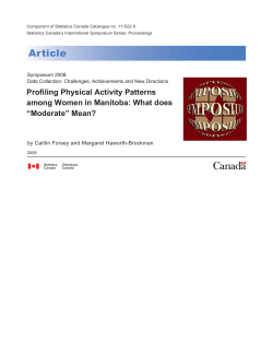 Profiling Physical Activity Patterns among