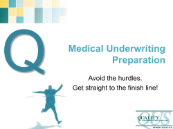 Medical Underwriting Preparation