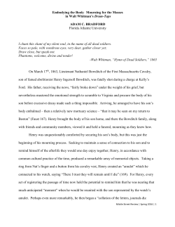 Drum-Taps - Mickle Street Review