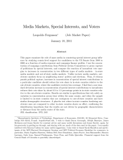 Media Markets, Special Interests, and Voters
