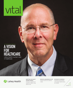 A Vision for Healthcare