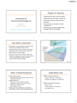 Chapter 13 Lecture PowerPoint Handout