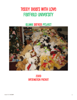Teddy Bears with Love Fairfield University