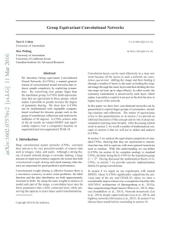 Group Equivariant Convolutional Networks