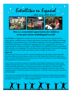 Estrellitas en Espa&ntilde;ol - Sunnyside Elementary, San Francisco